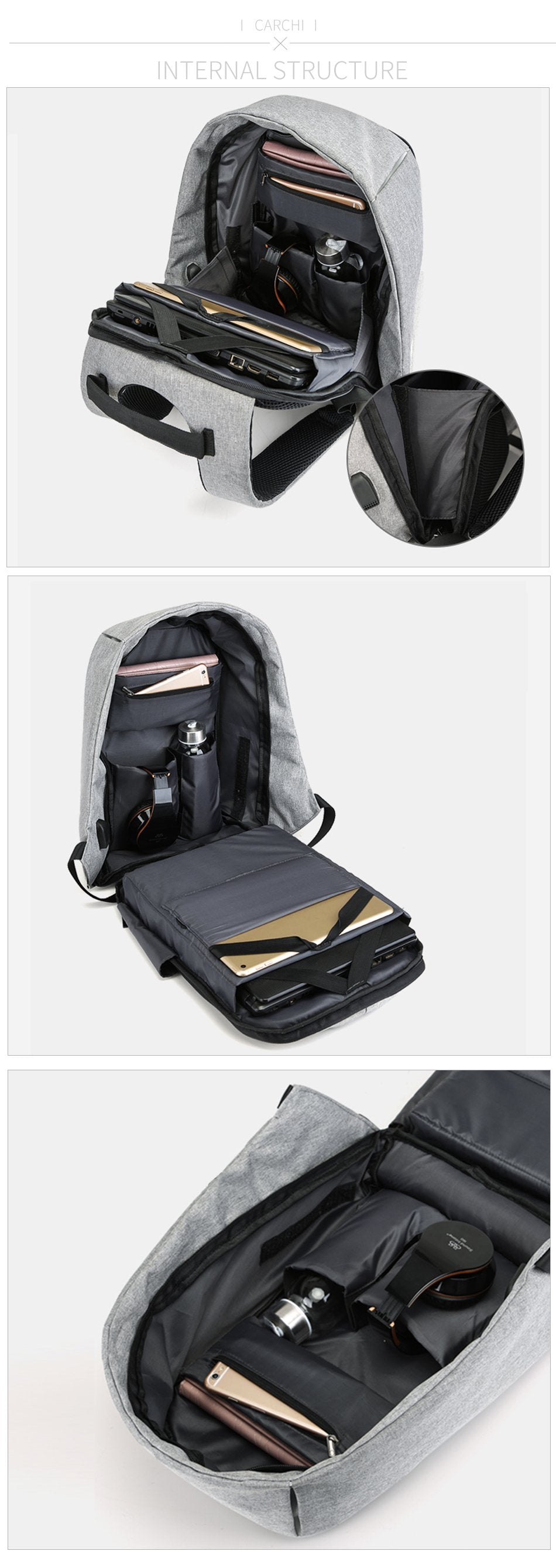 Anti Theft Waterproof Backpack